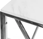 Консольный стол Garda Decor GY-CST2051214BLSM (Хром/Белый мрамор)