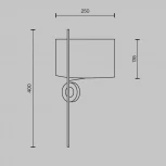 Бра Maytoni Glamping MOD437WL-02BG (220V)