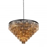 Подвесная люстра Vitaluce V5226-1/14+35+1 (220V, хрусталь, на цепи, круглые)