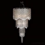 Подвесная большая люстра каскадная Crystal Lux Hauberk SP-PL12+8+4 (220V, на тросе)