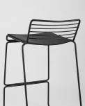 Стул полубарный Stool Group Danny черный с черной подушкой УТ000004224