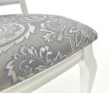 Стул Кабриоль, Белый с патиной серебро, Аврора