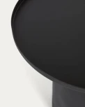 Столик журнальный Fleksa круглый из черного металла Ø 45 см La Forma (ex Julia Grup) арт.109401