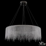 Подвесная люстра светодиодная APL LED Sicilia SH02.93.B.Ni.4000.Dim (220V, хрусталь, на тросе)