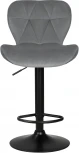 Стул барный DOBRIN BARNY BLACK (серый велюр (MJ9-75)) 5022_BlackBase-LM BLACK, цвет сиденья серый (MJ9-75), основания черный