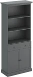 Стеллаж Caprio с ящиком и дверями ОГОГО (арт.463408), (ЛДСП/Серый)