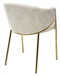 Стул DILL PK6015-05 (VBP205) античный светло-бежевый, велюр/ золотой каркас