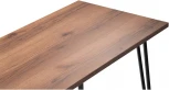 Стол деревянный Денвер Лофт 120 25 мм дуб делано темный / черный матовый 506941 Woodville
