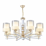 Подвесная люстра Arte Milano Florentia-6087 306087/8 Wh/Gd (220V, на цепи)