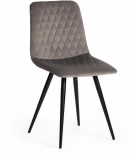 Стул CHILLY X (mod. 7096-1) ткань/металл, 45x53х88 см, высота до сиденья 50 серый barkhat 26/черный Tetchair 17251