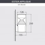 Настенный уличный светильник Fumagalli Ester DS1.562.000.WXD1L (220V, IP55)