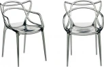Комплект из 2-х стульев Bradex Home Masters прозрачный серый (FR 0705П)