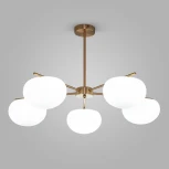 Потолочная люстра на штанге Eurosvet Like 30190/5 латунь (220V)