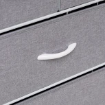 Комод Ноа 5 ящ., Каркас Белый, Светло-серый 2500000183454 Leset