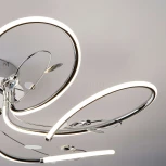 Потолочная люстра Eurosvet Venzel 90082/6 хром 90W (LED, 220V)