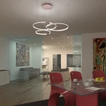 Подвесной светильник Eurosvet Gap 90180/3 (LED, 220V, пульт управления, на тросе, кольцо)