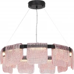 Подвесной сетильник ST Luce Voile SL6021.403.54 черный/розовый LED 1*54W 4000K (220V, на тросе, круглые)