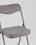 Стул складной Джонни рогожка серо-голубой каркас серый Stool Group арт.УТ000039512