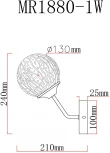 Бра MyFar Camilla MR1880-1W (220V)