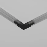 Угловой коннектор питания с вводом питания Unity (однофазный) черный Maytoni Accessories for tracks Unity TRA001CLB-11B (220V)