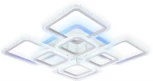 Потолочная люстра ярусная Ambrella Acrylica FA5303 (регулировка яркости, LED, 220V, пульт управления)