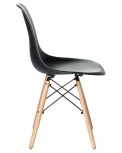 Стул обеденный DSW (ножки светлый бук, цвет чёрный (B-03))