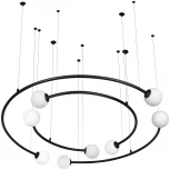 Подвесной светильник Infinite 10155/1100 Black (220V, на тросе, шарики, солнечная система)