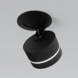 Встраиваемый светодиодный светильник черный Elektrostandard Stark 25035/LED (220V, круглые)