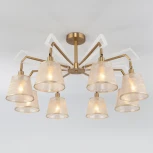 Потолочная люстра Eurosvet Alicante 60082/8 золотая бронза