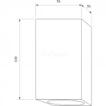 Накладной точечный светильник Elektrostandard 1085 GU10 WH белый матовый