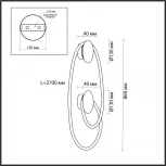 Настенный светильник Odeon Light Corda 4397/30WL