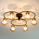 Потолочная люстра Eurosvet Link 70104/6 черный