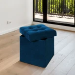 Пуфик Dreambag складной Синий Велюр 13258