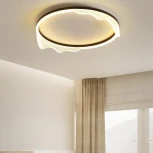 Потолочный светильник круглый Izelin D50 Black Imperiumloft Izelin01 (223813-23) (LED, 220V, кольцо)