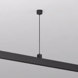 Подвод питания для подвесного монтажа трека Denkirs Smart Base TR2124-BK АС 220V, 5м, черный, алюминий