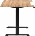 Компьютерный стол Маркос с механизмом подъема 140 (Маркос с механизмом подъема 140х80х75 дуб вотан / черный) Notta арт.578407