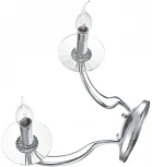Бра Lumion Incanto 8034/2W металл/стекло, хром/прозрачный E14 2*40W 220V (подсвечник, свеча)