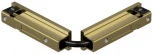 Коннектор для трека Denkirs Shine Base TR5724-SB 90° стена-потолок с поворотом трека под произвольным углом, сатинированная латунь (48V)