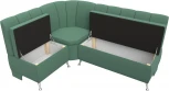 Диван кухонный угловой Кантри левый угол (Зеленый/Рогожка) Лига Диванов арт.123219L