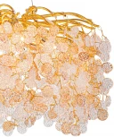 Подвесная люстра Escada Astrea 2112/10P 10х40Вт Е14, металл/хрусталь, золото/прозрачный (220V, на тросе, листья, ветки)