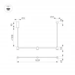 Подвесной светильник LED SP-ELIZEO-S1000-16W Warm3000 (WH, 35 deg, 230V) (Arlight, IP20 Металл) 036593