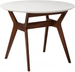 Стол R-Home Нарвик д.960 Белый Темный орех