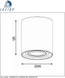Накладной точечный светильник Lucide Tube 22952/11/30