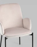 Стул Дивора велюр светло-розовый со светло-серой спинкой Stool Group УТ000035485