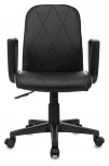 Кресло CH-327 черный эко.кожа крестов. пластик Бюрократ CH CH-327/BLACK-PU
