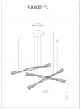 Подвесной светильник светодиодный Moderli Asti V10435-PL