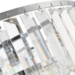 Потолочная люстра каскадная хрустальная Arte Milano Sorrento-7209 377209/7/490 CR (220V, круглые)