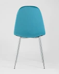 Стул Stool Group Валенсия велюр темно-бирюзовый хромированные ножки УТ000004242