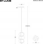 Подвесной светильник ST Luce Talisman SL6121.403.01 Черный/Белый LED 1*9W 3000K (220V, на проводе)