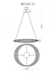 Подвесная люстра MyFar Ricky MR1260-PL (LED, 220V)
